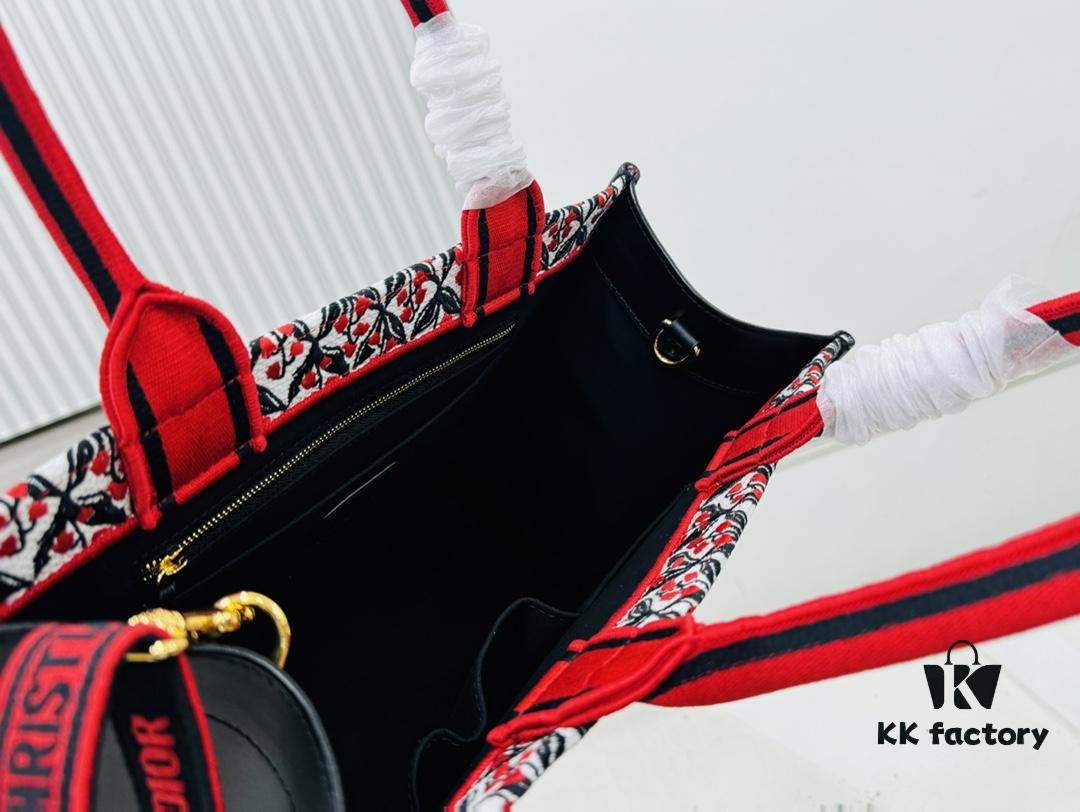 Dior Book Tote24 Early Spring New Arrival Medium Size with Leather Trim