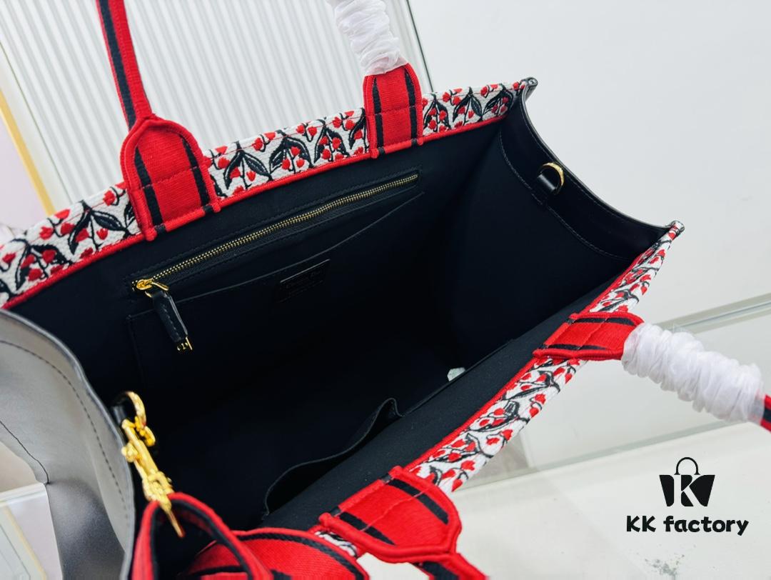 Dior Book Tote 24 Early Spring New Arrival, Large Size with Leather Trim