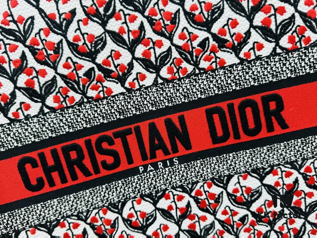 Dior Book Tote 24 Early Spring New Arrival, Large Size with Leather Trim