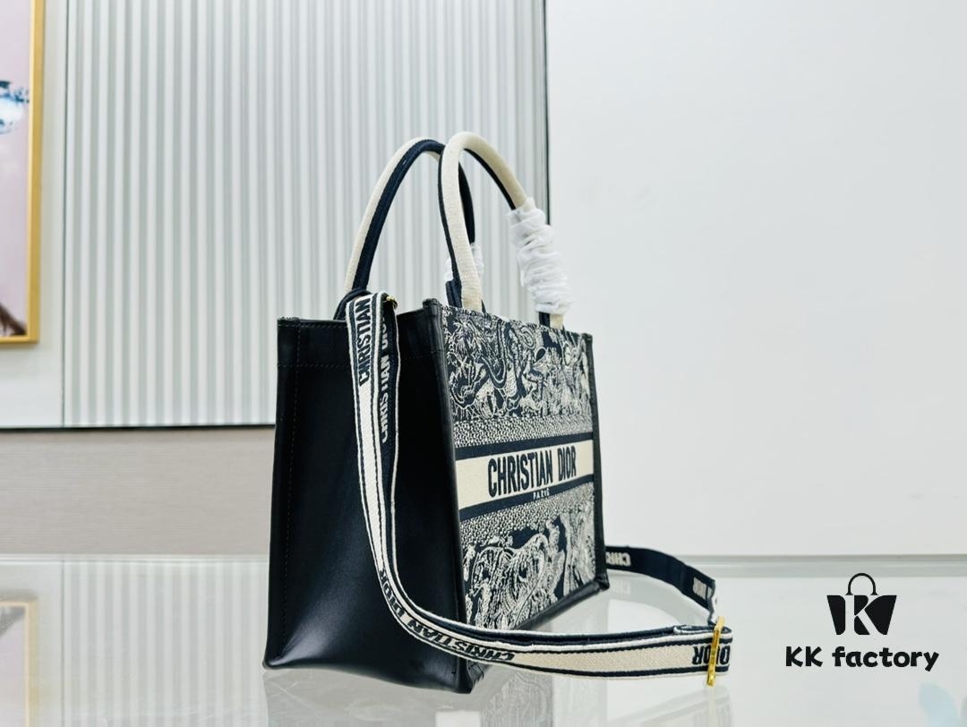 Black Blue Tiger, Small Size DIOR Book Tote24 Spring Collection