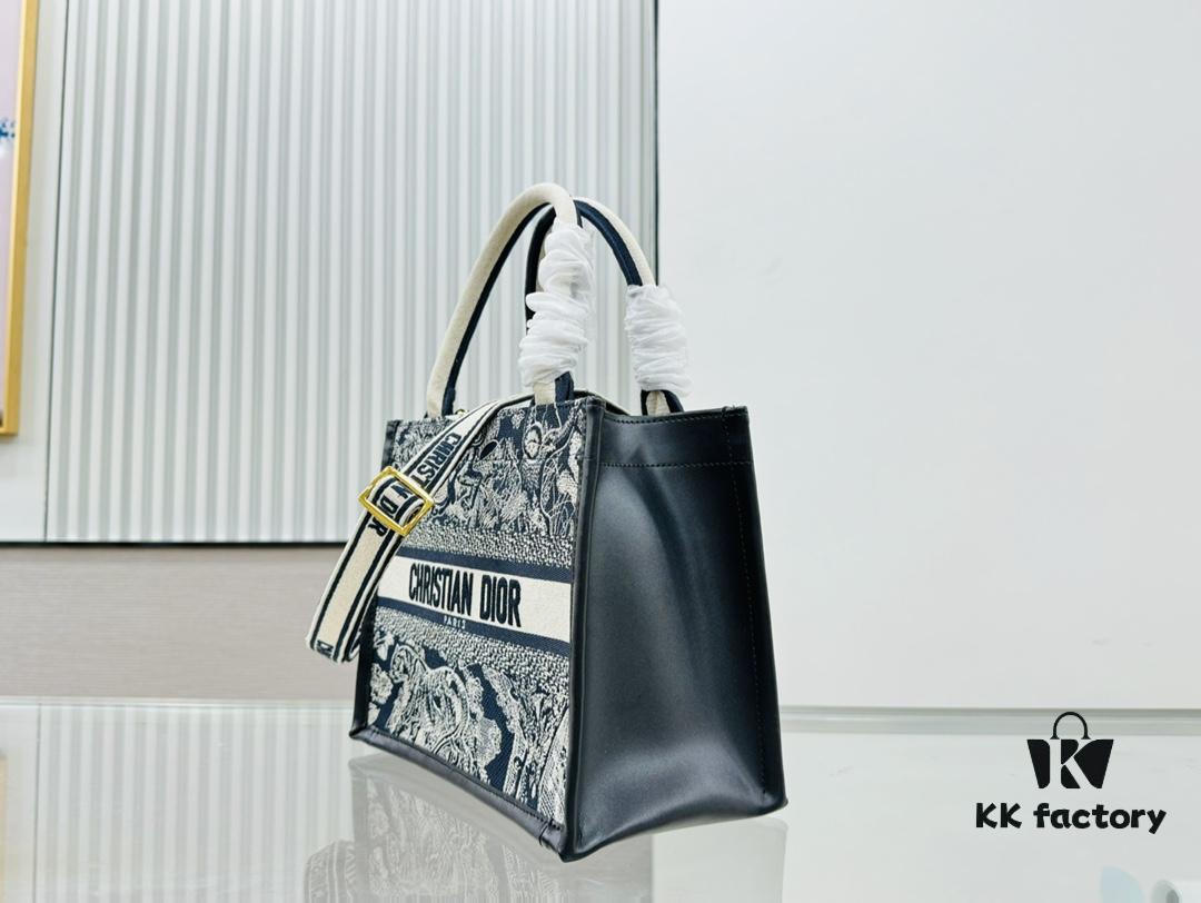 Black Blue Tiger, Small Size DIOR Book Tote24 Spring Collection