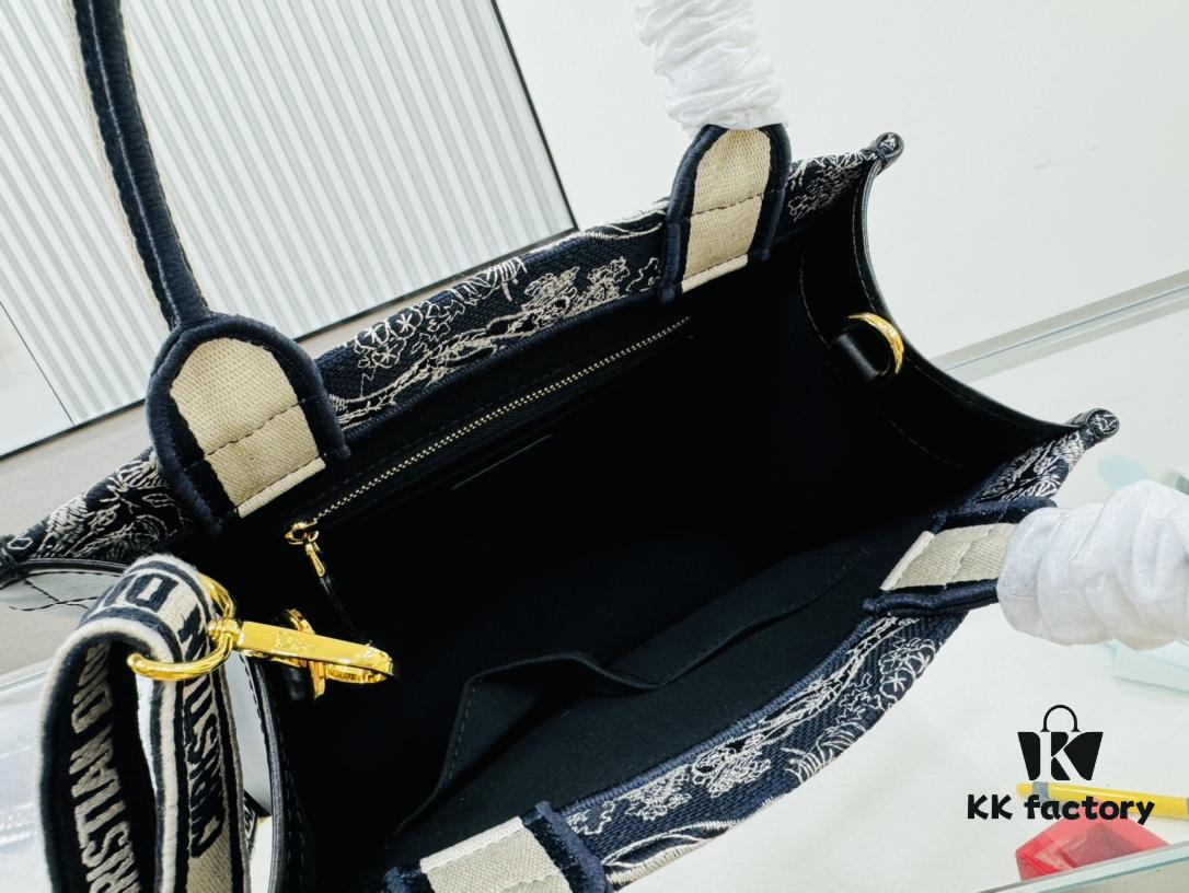 Black Blue Tiger, Small Size DIOR Book Tote24 Spring Collection