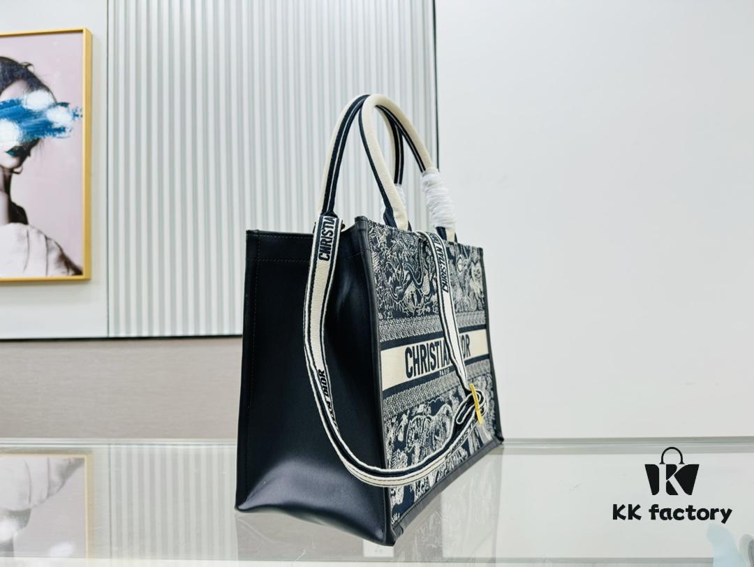 Black Blue Tiger, Medium Size Dior Book Tote24 Spring New Arrival