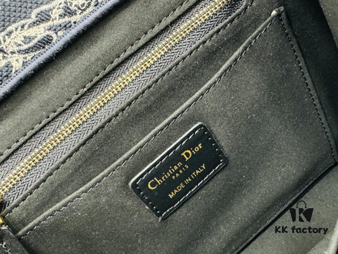 Black Blue Tiger, Small Size DIOR Book Tote24 Spring Collection