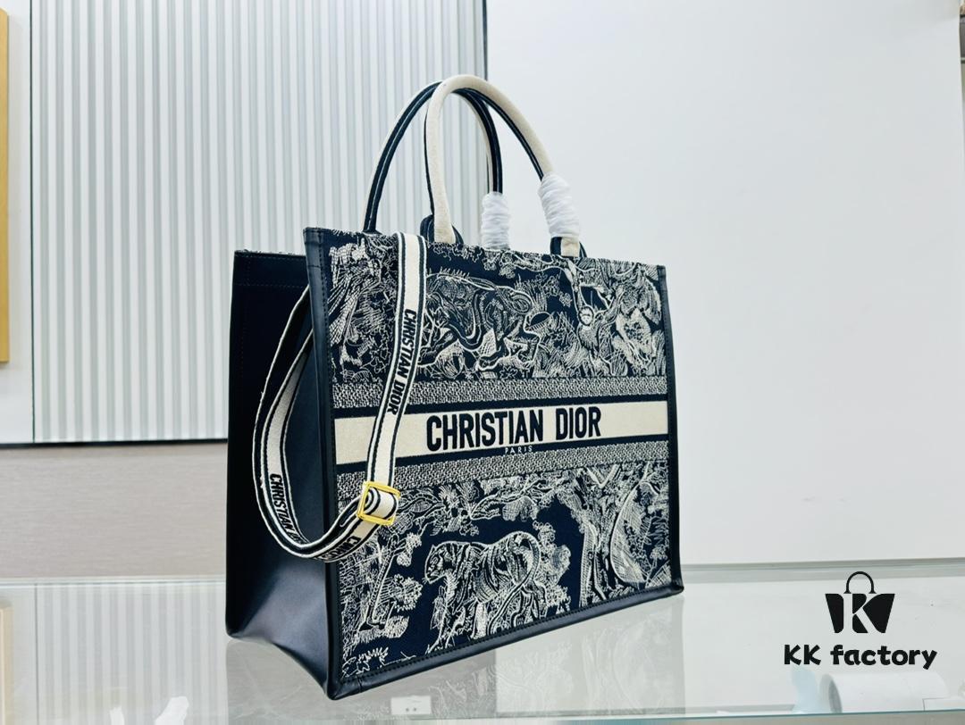 Black Blue Tiger, Large Size DIOR Book Tote 24 Spring/Summer New Arrival