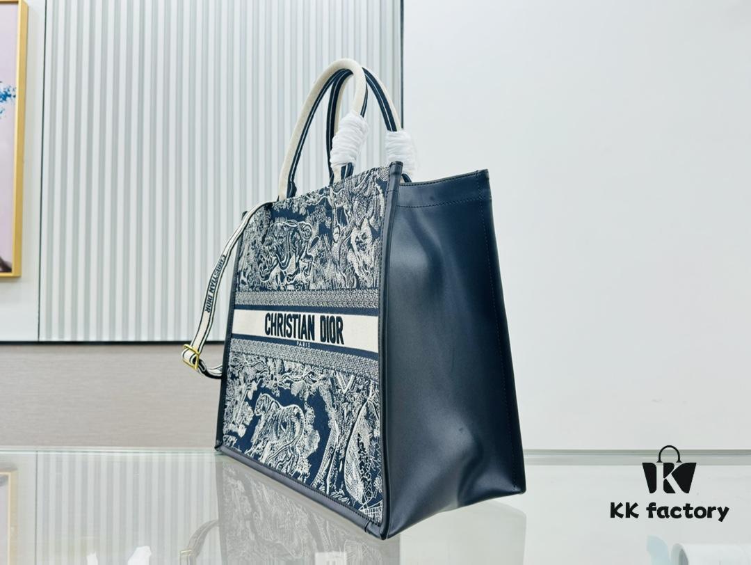 Black Blue Tiger, Large Size DIOR Book Tote 24 Spring/Summer New Arrival