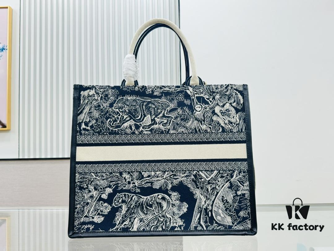 Black Blue Tiger, Large Size DIOR Book Tote 24 Spring/Summer New Arrival