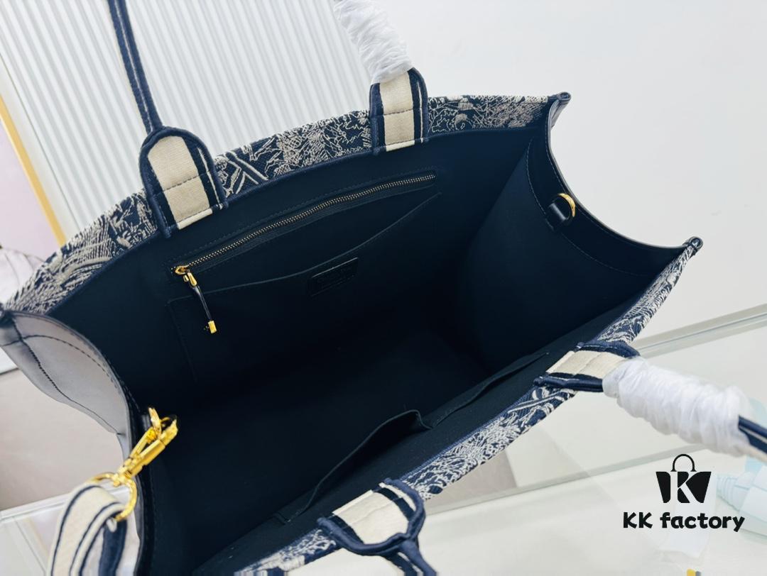 Black Blue Tiger, Large Size DIOR Book Tote 24 Spring/Summer New Arrival