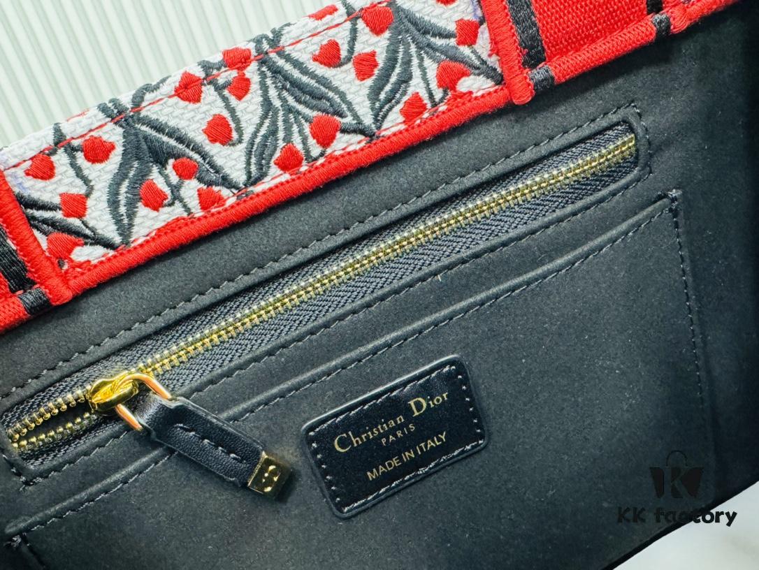 Dior Book Tote24 Early Spring New Arrival Small Size with Leather Trim