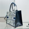 White with Blue Tiger, Medium Size Dior Book Tote 24 Spring/Summer New Arrival