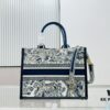White with Blue Tiger, Medium Size Dior Book Tote 24 Spring/Summer New Arrival