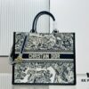 White with Blue Tiger, Large Size Dior Book Tote 24 Spring/Summer New Arrival