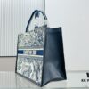 White with Blue Tiger, Large Size Dior Book Tote 24 Spring/Summer New Arrival