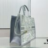 Dior Book Tote24 Early Spring New Arrival with Leather Trim Large Size