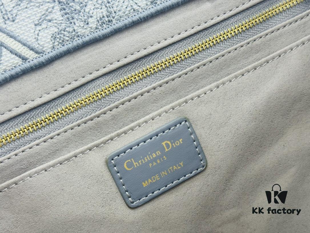 Dior Book Tote24 Early Spring New Arrival with Leather Trim Large Size