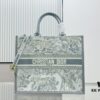 Dior Book Tote24 Early Spring New Arrival with Leather Trim Large Size
