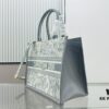 Dior Book Tote24 Early Spring New Arrival Medium Size with Leather Trim