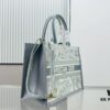 Dior Book Tote24 Early Spring New Arrival Medium Size with Leather Trim