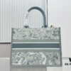 Dior Book Tote24 Early Spring New Arrival Medium Size with Leather Trim
