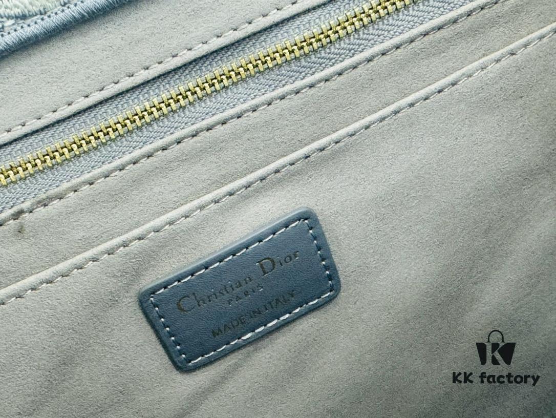 Dior Book Tote24 Early Spring New Arrival Medium Size with Leather Trim