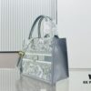 Dior Book Tote24 Early Spring New Arrival Small Size with Leather Trim
