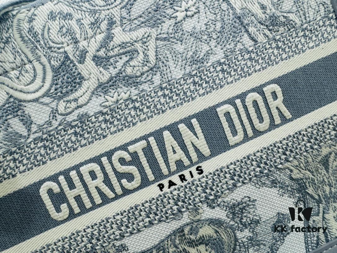 Dior Book Tote24 Early Spring New Arrival Small Size with Leather Trim