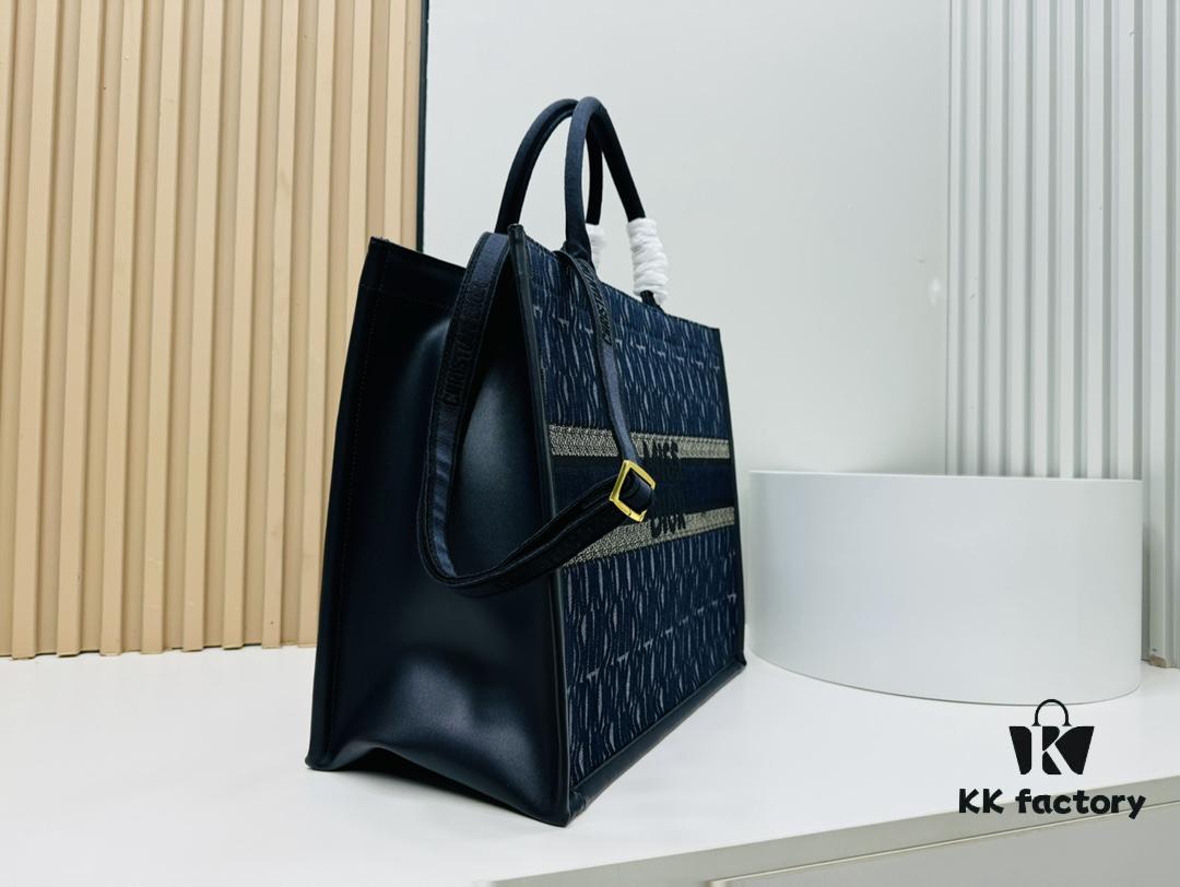 Dior Book Tote24 Early Spring New Arrival Large Size with Leather Trim