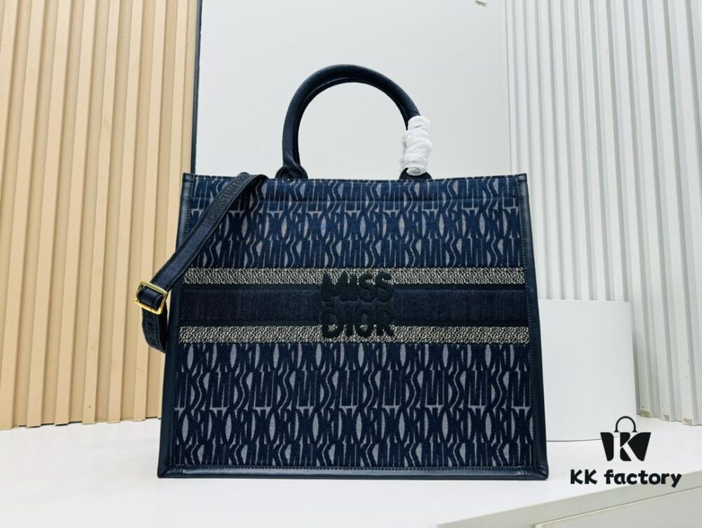 Dior Book Tote24 Early Spring New Arrival Large Size with Leather Trim