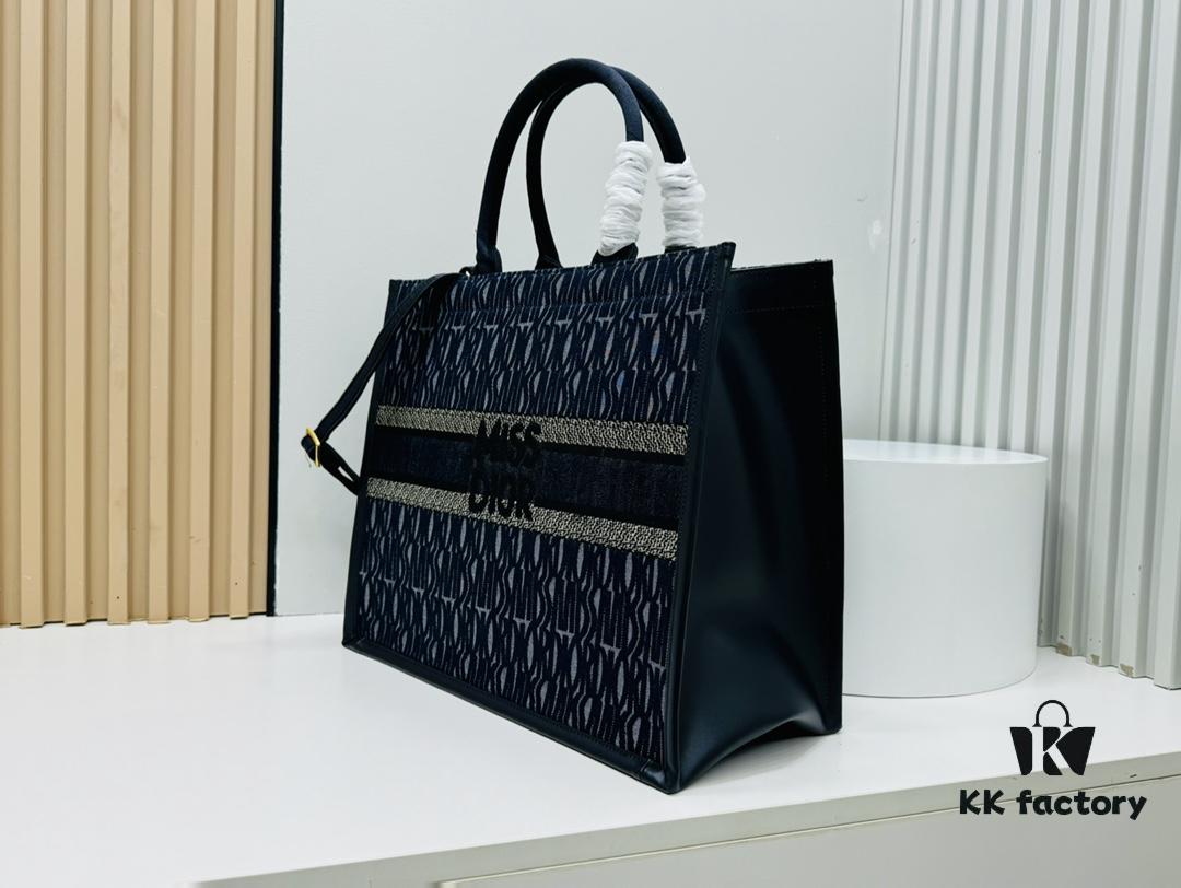 Dior Book Tote24 Early Spring New Arrival Large Size with Leather Trim