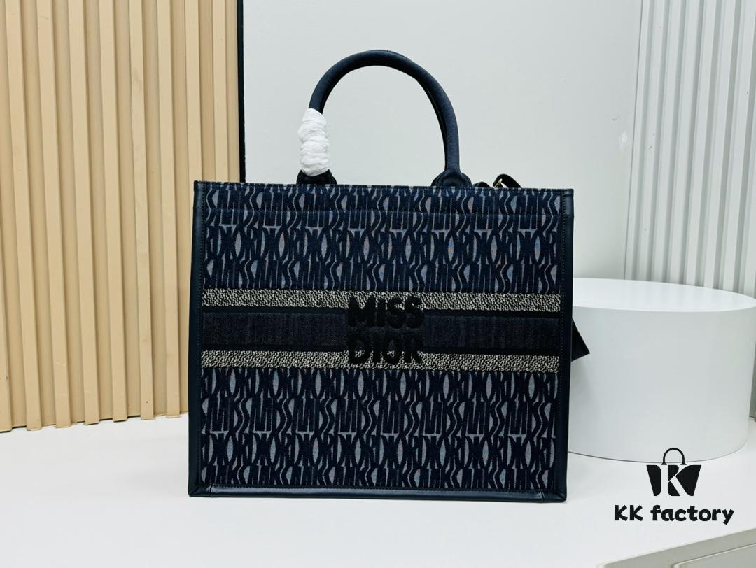 Dior Book Tote24 Early Spring New Arrival Large Size with Leather Trim