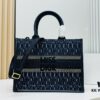 Dior Book Tote24 Early Spring New Arrival Medium Size with Leather Trim