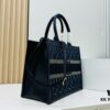 Dior Book Tote24 Early Spring New Arrival Medium Size with Leather Trim