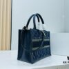 Dior Book Tote24 Early Spring New Arrival Small Size with Leather Trim