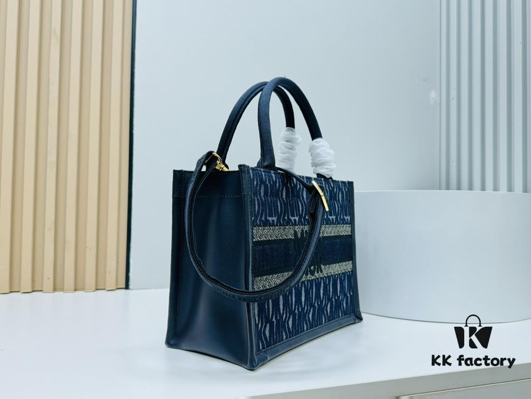 Dior Book Tote24 Early Spring New Arrival Small Size with Leather Trim