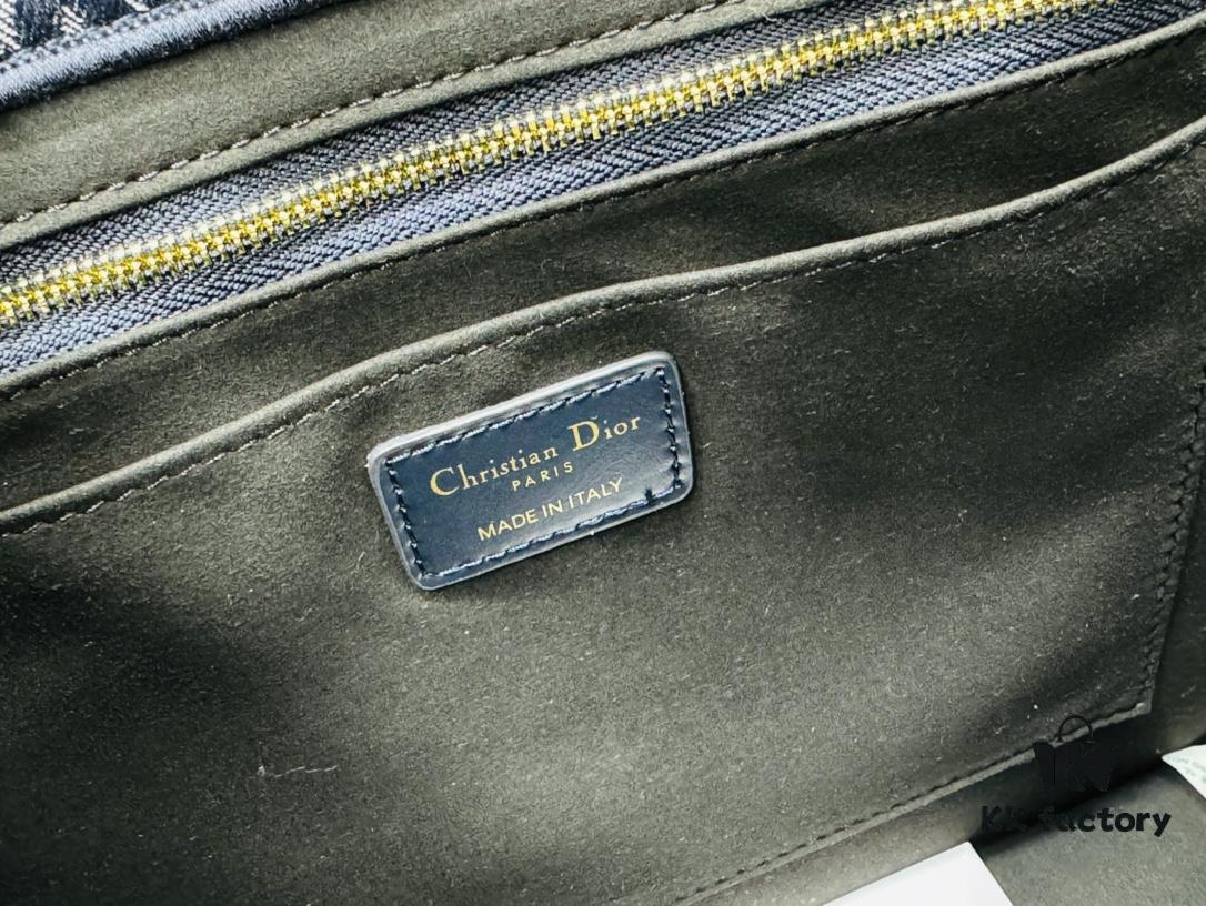 Dior Book Tote24 Early Spring New Arrival Medium Size with Leather Trim