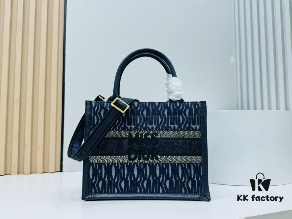 Dior Book Tote24 Early Spring New Arrival Small Size with Leather Trim