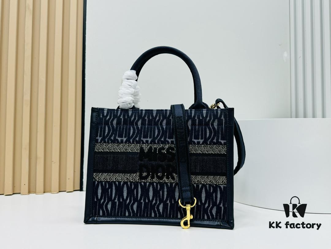 Dior Book Tote24 Early Spring New Arrival Small Size with Leather Trim