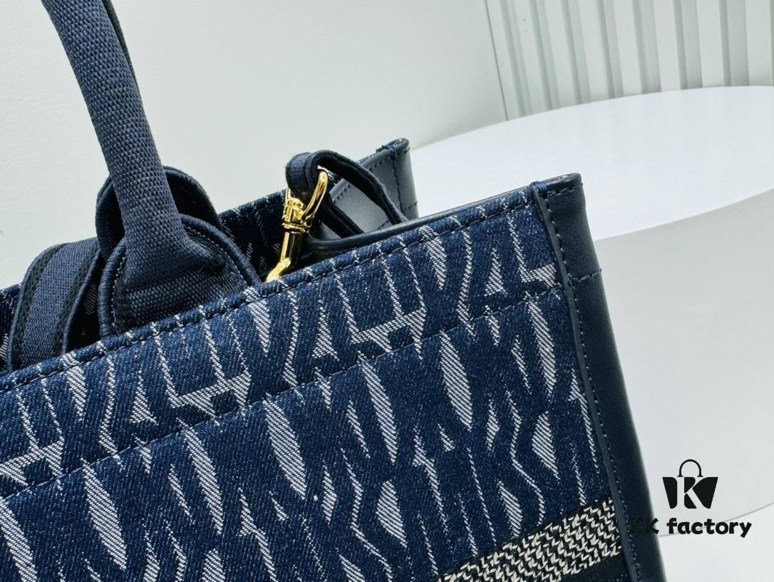 Dior Book Tote24 Early Spring New Arrival Small Size with Leather Trim