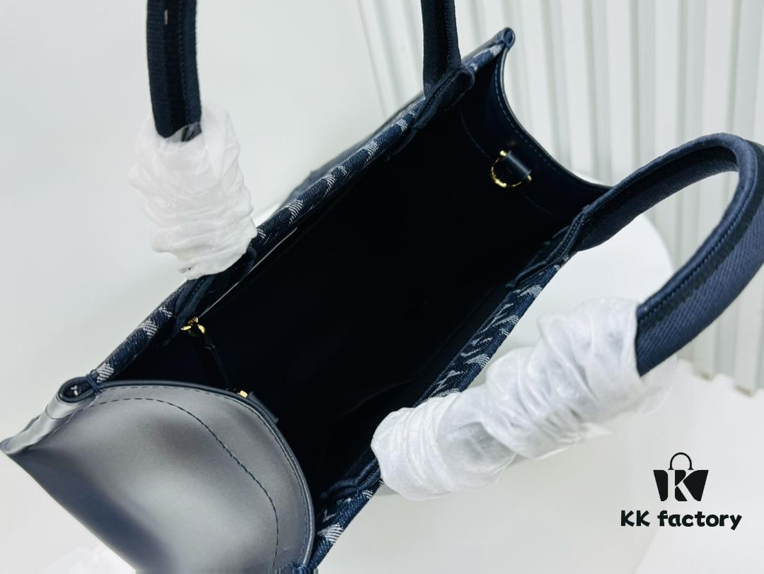 Dior Book Tote24 Early Spring New Arrival Small Size with Leather Trim