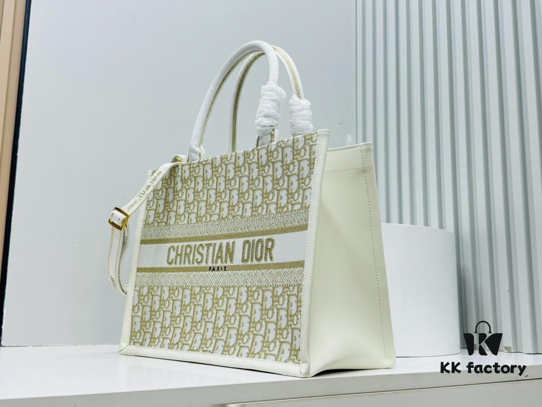 Dior Book Tote24 Midsize with Leather Trim - Early Spring New Arrival