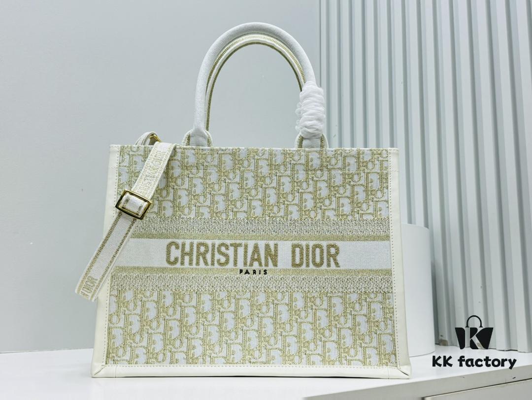Dior Book Tote24 Midsize with Leather Trim - Early Spring New Arrival
