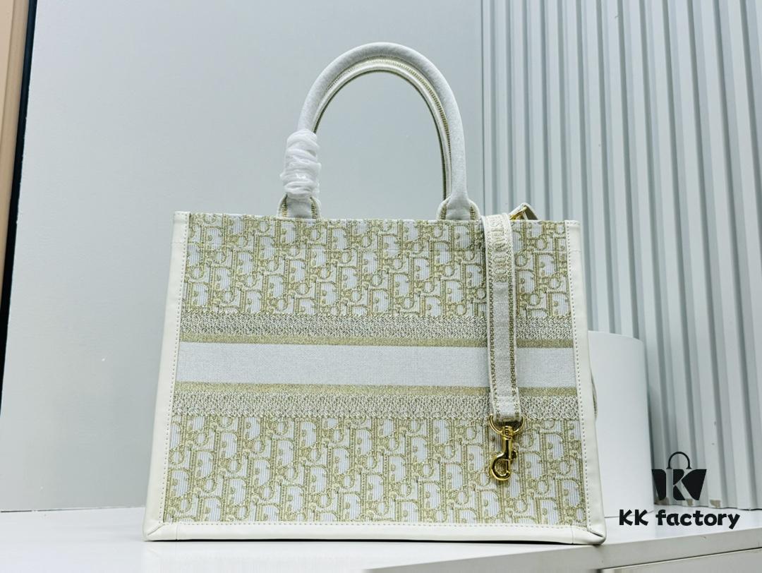 Dior Book Tote24 Midsize with Leather Trim - Early Spring New Arrival