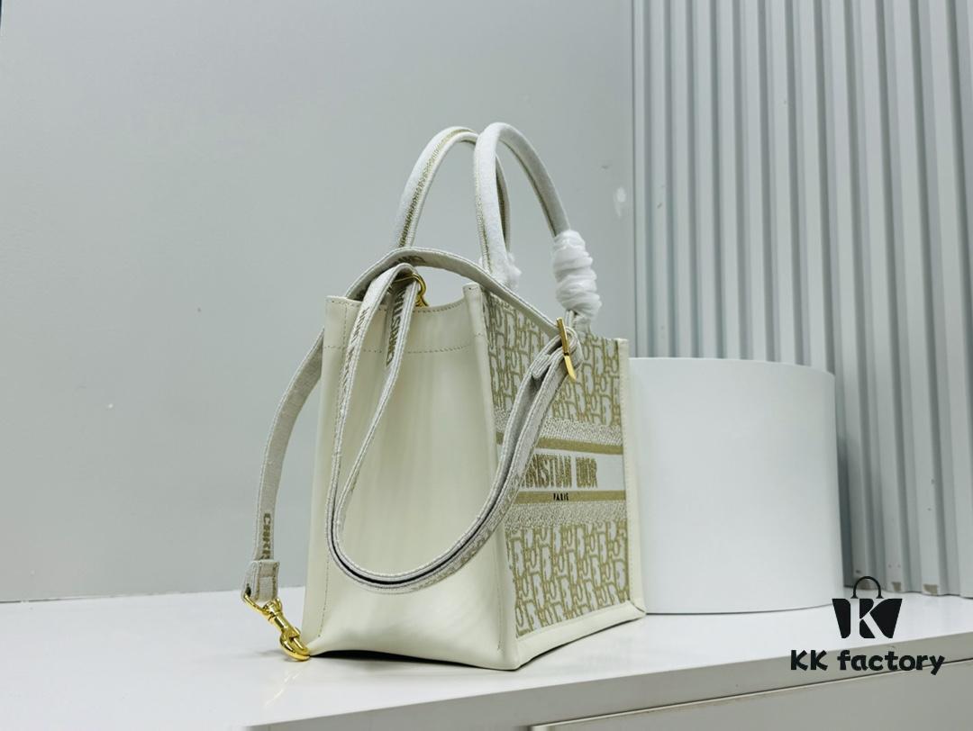 Dior Book Tote24 Early Spring New Arrival Small Size with Leather Trim