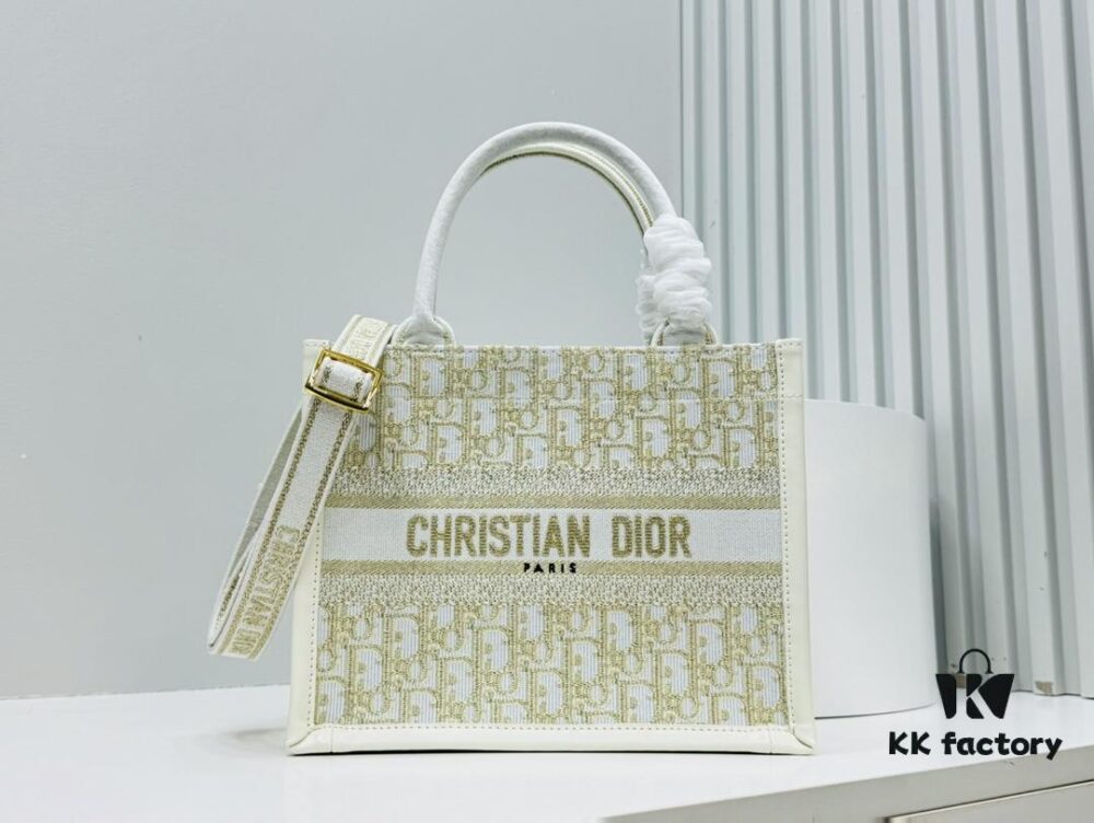 Dior Book Tote24 Early Spring New Arrival Small Size with Leather Trim