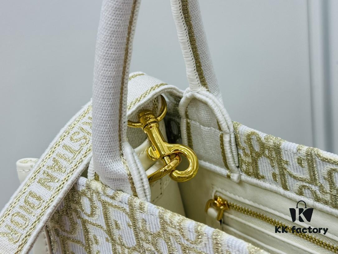 Dior Book Tote24 Early Spring New Arrival Small Size with Leather Trim