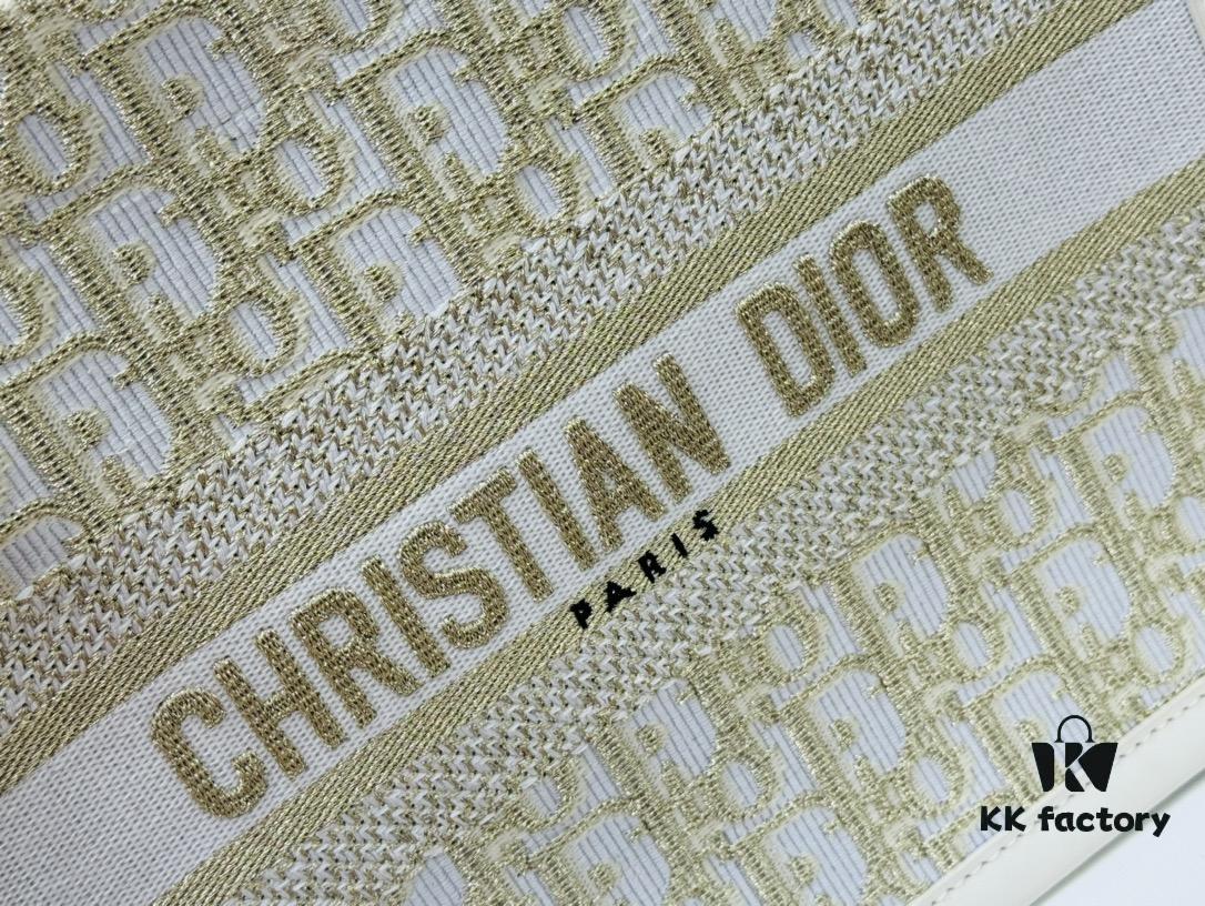 Dior Book Tote24 Early Spring New Arrival Small Size with Leather Trim