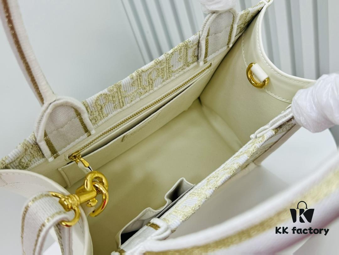 Dior Book Tote24 Early Spring New Arrival Small Size with Leather Trim