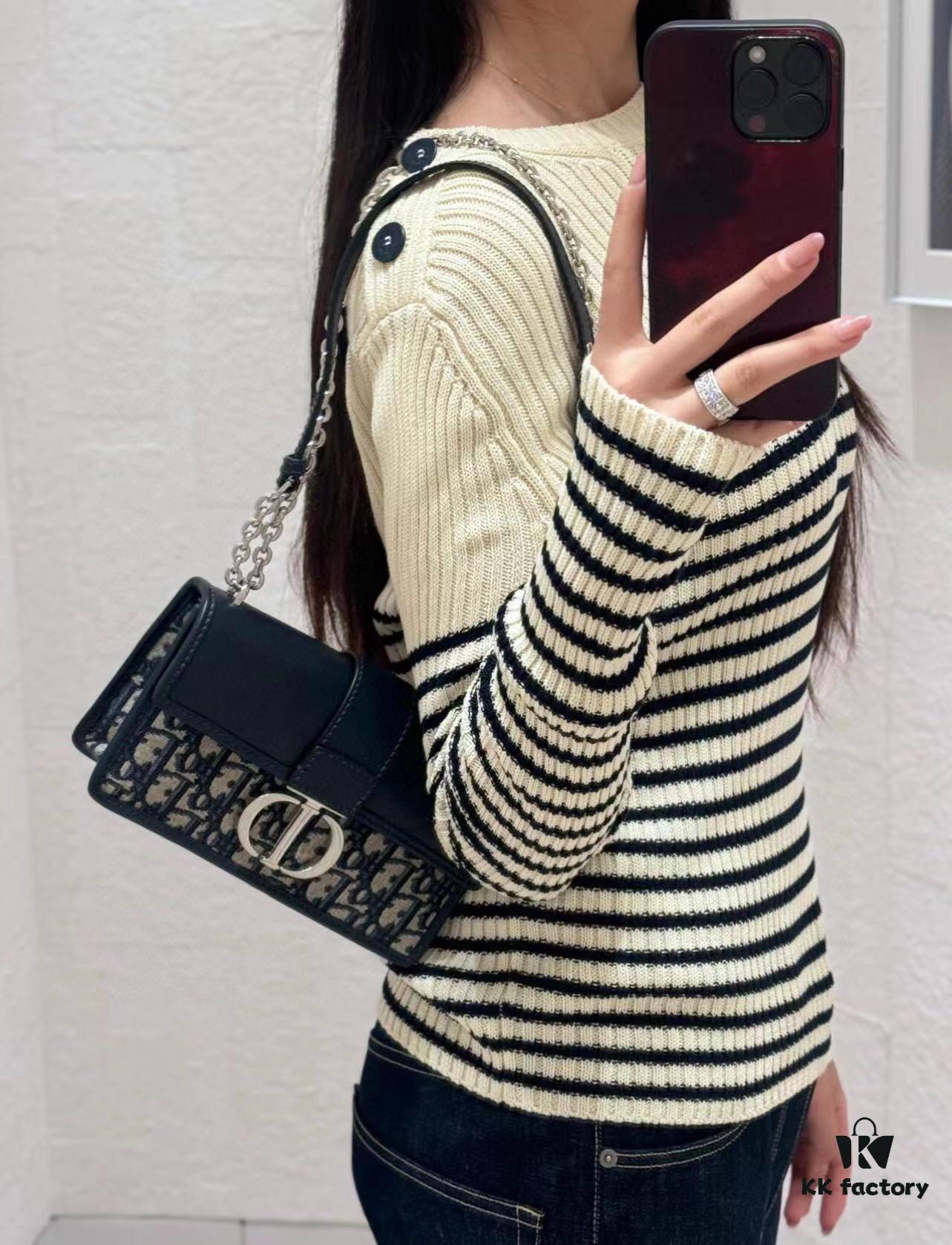 Dior 30 Montaigne Mini Bag with Box and Authentic Silver Hardware 🔥【New Small Size】