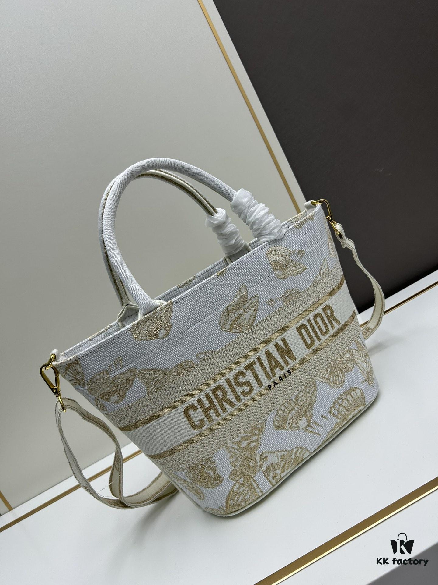 Dior ❤ (With Mini Bag + Strap) New Embroidered Basket Bag