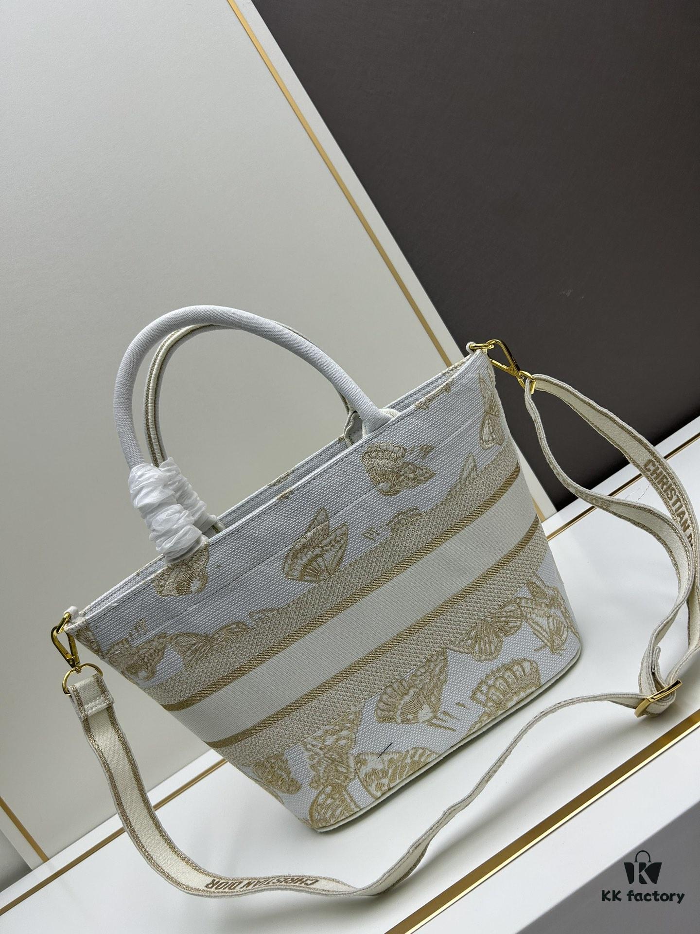 Dior ❤ (With Mini Bag + Strap) New Embroidered Basket Bag